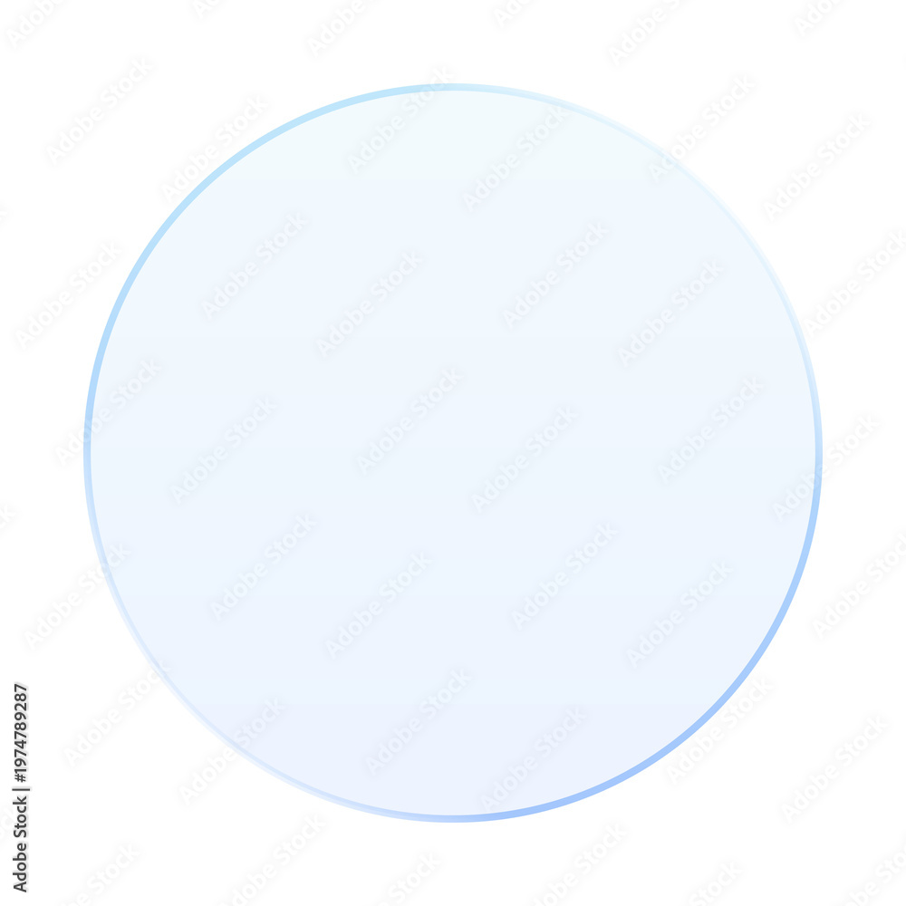 Glassmorphism UI Element. Abstract soft pastel gradient circle ...