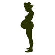 © Vexels - Pregnant lady standing silhouette 1