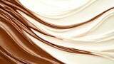Chocolate and Vanilla Swirl: A delicious contrast of rich chocolate and smooth vanilla create a visually stunning swirl, inviting indulgence and showcasing a harmonious blend of flavors.