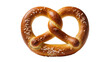 © Luca - Isolated classic German soft pretzel, perfectly baked with coarse sea salt toppings.