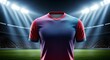 © Haycal Sandi Nugroho - A sports jersey is displayed on a green field under stadium lights.