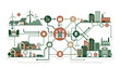 © Kai_ - Sustainable community eco system infrastructure concept.