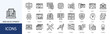 © Adiba - web development  Icon Set Collection Pack Vector Illustration Concept. Containing Login, Seo, Error, cpu, Planning icon