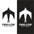 © acilliaeggi - swallow logo vector icon illustration design.