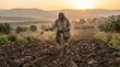 © Svitlana - A man sowing seeds in a field, parable of the sower concept in biblical agriculture, textured soil, warm horizon light, quiet spiritual growth atmosphere, ultra-realistic, no logos.