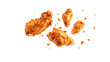 © Mirazuddin - Group of fried chicken wings suspended in air