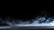 © Yuka - wisps. Empty dark floor with rising wisps of smoke, creating a mysterious atmosphere. wellbeing guides, coaching materials, designed for coaching and self-improvement content, used by art directors.