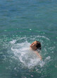 © yanadjan - man drowning in water. selective focus.