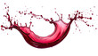 © KAHAR - A dynamic, high-speed capture of a liquid splash forming an elegant, arching shape against a stark black background