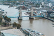 © Makaty - Bird's Eye View Over the City of London and Aerial View of it's iconic landmarks, skyline, and the River Thames