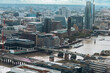 © Makaty - Bird's Eye View Over the City of London and Aerial View of it's iconic landmarks, skyline, and the River Thames