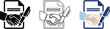 © MdAriful - Signed business agreement symbol in multiple modern icon styles