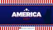 © Azza - Editable 3d text effect america with star for banner template