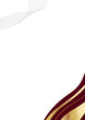 © built in silence - Elegant Abstract Swirls of Burgundy and Gold on White Background.