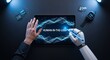 © Arafat Design Lab - A robotic arm and human hand interacting with a digital tablet displaying human-in-the-loop concept