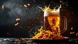 © Gomastudio - 無重力空間で浮かぶビールと焼きそば動き素材