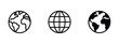 © Well Done - Globe icon set vector illustration featuring web symbols www icon website homepage earth clip art globe symbol design