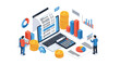 © Forhad - Financial data analysis and accounting services shown through professional charts, currency stacks, and a laptop interface.