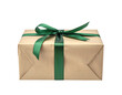 © Aditya - Rectangular package wrapped in brown paper tied with green ribbon