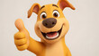 © David - Cartoon Dog Thumbs Up because Happy