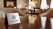 © Rizal - A sign on a wooden table indicates no smoking in a room with chairs and lamps.