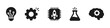 © polgin - Tech innovation icon set solid black icon set vector illustration