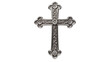 © Antonio - Ornate silver cross with floral details and intricate carvings