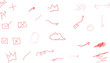 © Shadikul - Set of hand drawn arrows and symbols with decorative icons for holiday and love themed design illustration.