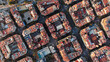 © Chris M - Top down view of Eixample district barcelona city urban planning architecture