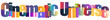 © Sjsgujh - Colorful Cinematic Universe Text Logo Design With Gradient Letters
