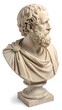 © MDSHAPARAN - Marble bust of a thoughtful ancient Greek philosopher on pedestal