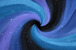 © Vilma - A unique and colorful swirling galaxy with a black hole effect
