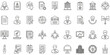 © MSTShahanaz - Corporate business and office icon set featuring professional people, documents, charts, and meeting elements
