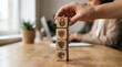 © alex - Hand arranging wooden blocks with security icons, symbolizing data protection strategy in a modern business environment