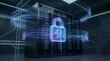 © Heygungss - Abstract Cybersecurity Shield Protecting Digital Data Streams