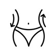 © susi - Waist Slimming Icon for Weight Loss Diet and Fitness Body Shape Vector