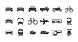 © Dita - Collection of various transportation vehicle icons.