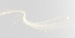 © ALEXA - Golden glowing magic sparkle trail light swirl particle effect transparent background PNG