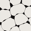 © Yevhen - Seamless soccer hexagon pattern in black and white style. Geometric football background for sports design and texture use.