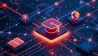 © Desmon - E-Learning Education Network AI Graduation Cap Node Flowchart Concept