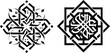 © Gfx Foysal - Arabic calligraphy ornament vector design with traditional geometric motifs and symmetrical patterns.