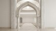 © Ahdan - Elegant architectural interior with arched doorway and bright lighting