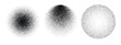 © VectorNest 95 - Abstract Grainy Stipple Gradient Sphere Vector Set