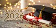© Reshmaakter - Class of 2026 graduation congratulations with cap and diploma graduation day class