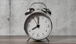 © PX Media - Retro Twin Bell Alarm Clock Is Set to Eight - 3d illustration