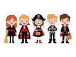 © saufan - children in Halloween party costumes