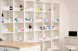 © Pixel-Shot - View of shelves with medications at pharmacy