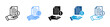 © malikha - Sponsorship icon multiple style and collection