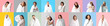 © Pixel-Shot - Collage of people with soft blankets on color background