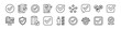 © Vilogsign - Checkmark thin line icon set contains checked, tick, check, checkbox, validation, confirmation, done, completed, approve, yes, correct, right, verify, accept, ok, success, agree, exam, survey - vector